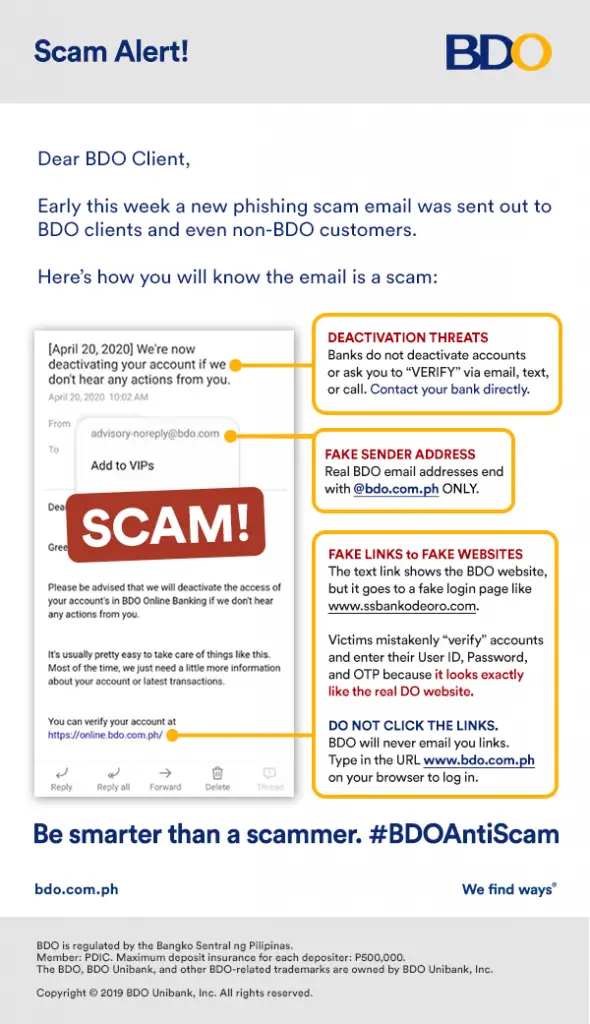 Bdo Phishing Email Analysis How To Identifty Phishing Emails Riset 